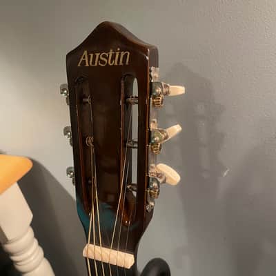 Austin Acoustic Travel Guitar Mid-90s - Natural / with Hard Carry Case image 3