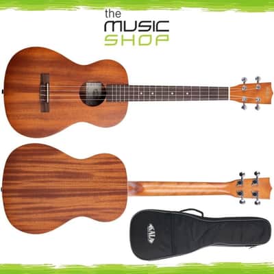 Kala KA-B Baritone Satin Mahogany Ukulele with Kala UB-B Bag image 1