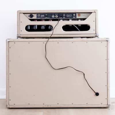 1963 Fender Showman Black Panel Blonde Pre-CBS Vintage Tube Amp Head & 1x12 Tone Ring Cab w/ JBL D120F image 7