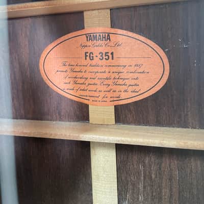 Yamaha FG-351 1970s - Natural image 6