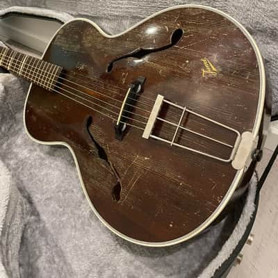 Juwel Vintage Archtop Guitar From 1950 Walnut Brown image 18