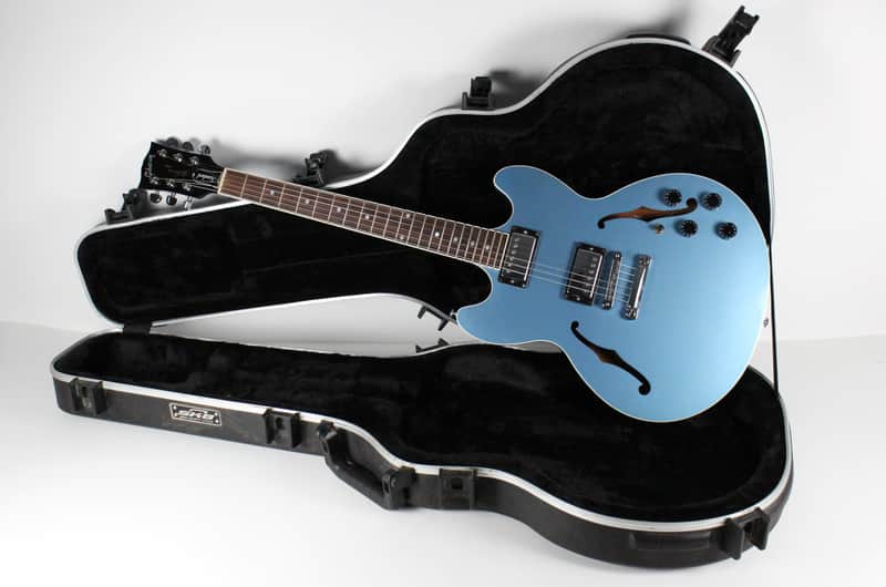 2015 Gibson Midtown Standard Rare Pelham Blue Color Stop Tailpiece USA ES Style