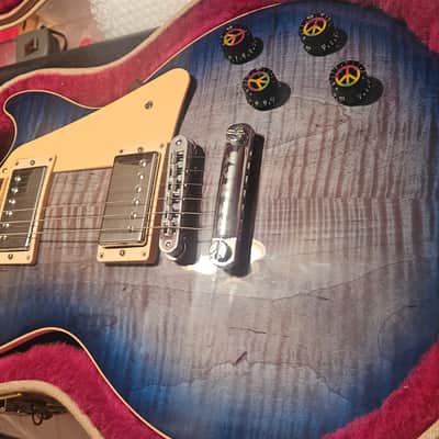 Gibson 120th Anniversary Peace LesPaul 2014 - Tranquility Blue burst image 2