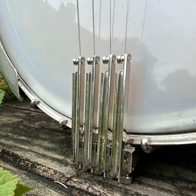 The Bacon Blue Ribbon Style A Tenor Banjo with Original Koverite Case Natural 1920s image 3