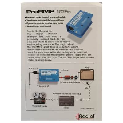 Radial ProRMP 1-channel Passive Re-Amping Device Direct Box with Custom Transformers image 7