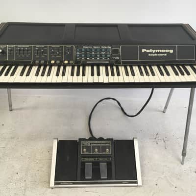 Moog Polymoog Keyboard 280a, pedal and case image 1