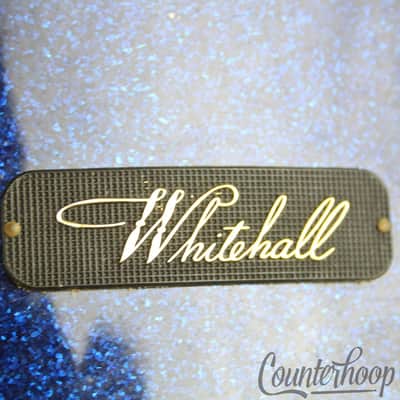 *Pearl "Whitehall"14x5.5"Snare Drum Blue Sparkle 3ply Mahogany Shell Vintage 60s image 2