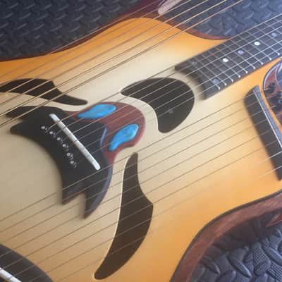 Extraordinary Near Mint Virtuoso Custom Telesis Bespoke 20 String Electro-Acoustic Harp Guitar image 1