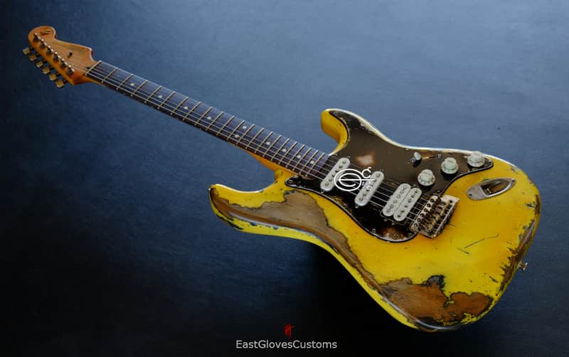 Fender Stratocaster HSS TV Yellow Heavy Aged Relic image 1