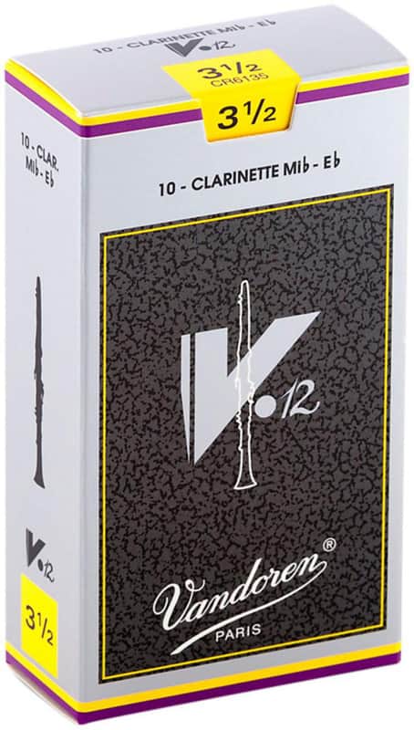 Vandoren CR6135 V12 Series Eb Clarinet Reeds - Strength 3.5 (Box of 10) image 1