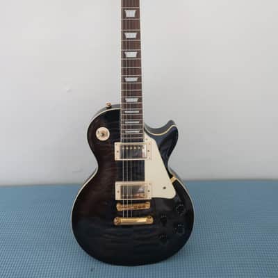 2008 Epiphone Les Paul Ultra II LP Guitar Midnight Ebony Vintage Aspen Guitar Case Included Near Mint image 3