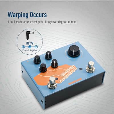 SONICAKE Warped Dimension Digital Modulation Guitar Effects Pedal 4 Modes Pedals image 2