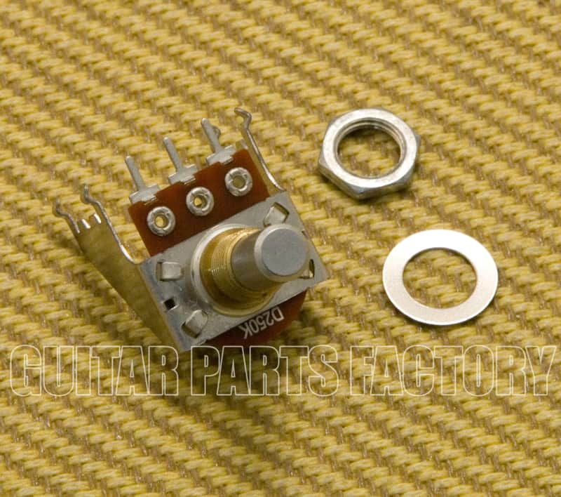 003-7599-000 Genuine Fender Amp 250K Audio Taper Snap-in Potentiometer image 1