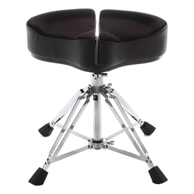 Ahead Drum Stool Throne Spinal G Four Leg, Black Cloth Top ASPG-BL image 2