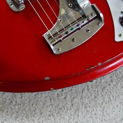 Teisco ET 312 Sharkfin c. 1965 - Red image 6