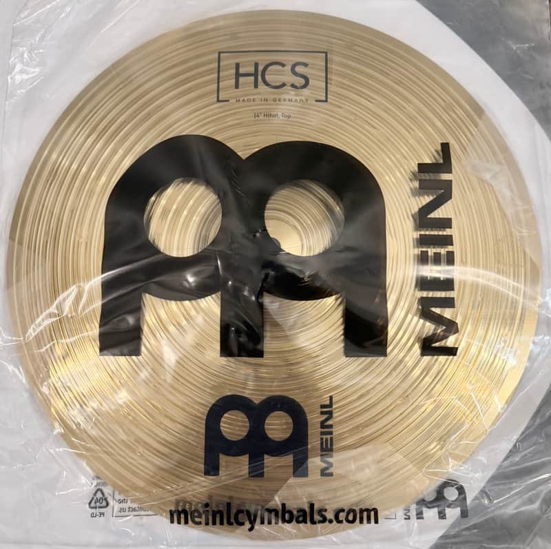 Meinl 14" HCS Hi-Hat Cymbals (Pair) 2007 - Present - Brilliant image 1