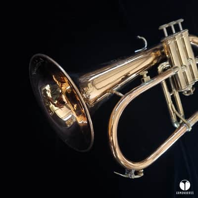 F.E Olds L12 flugelhorn Re-o-Loy #17 mouthpiece case GAMONBRASS imagen 19