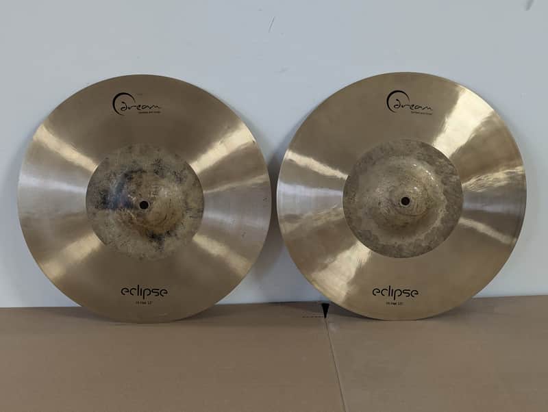 Dream Cymbals 15" Eclipse Series Hi-Hat Cymbals (Pair) 2020 - Present - Lathed/Unlathed image 1