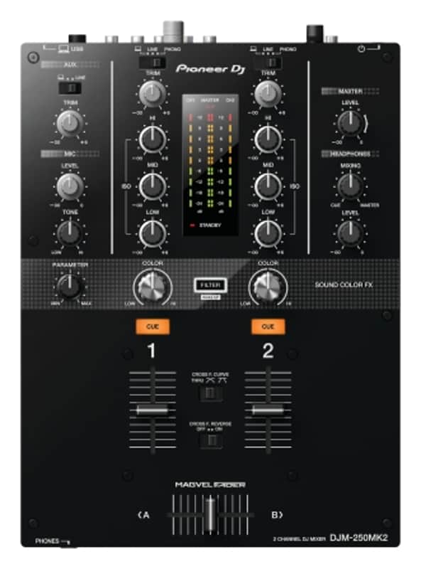 Pioneer DJM-250-MK2 Rekordbox 2-Channel Mixer image 1