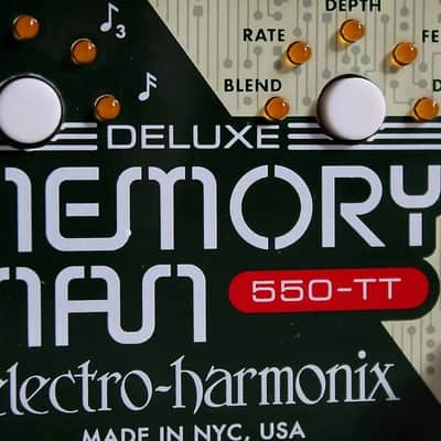 Electro-Harmonix Deluxe Memory Man 550-TT Tap Tempo 550Ms Analog Delay image 2