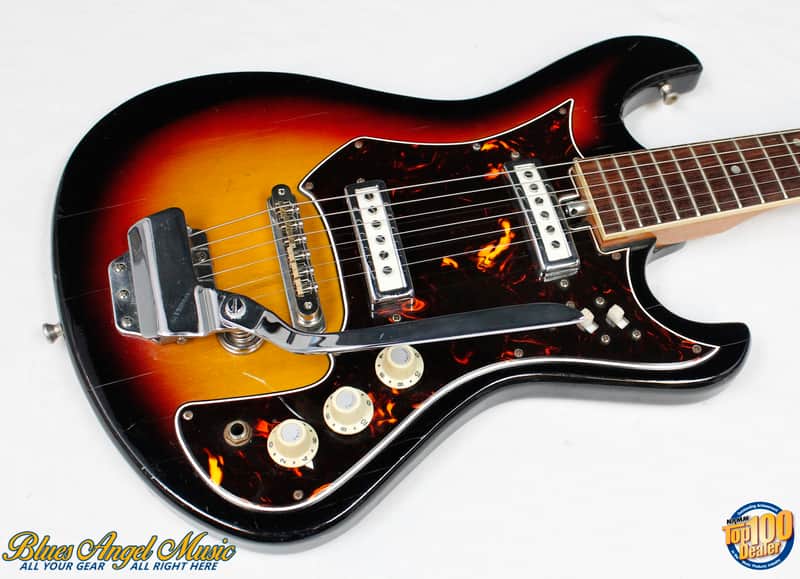 Vintage 1960's Silvertone Electric Guitar, Sears & Roebuck w/GB! FUNKY!! #37823 image 1
