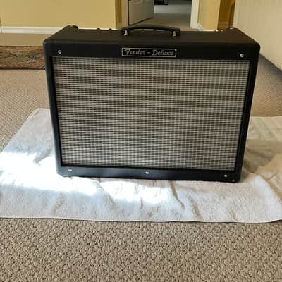 Fender Fender Hot Rod Deluxe 40W Tube Combo – Cover + Footswitch Circa 2000 to 2008 - Black Tolex with Silver and Grey Grill image 6