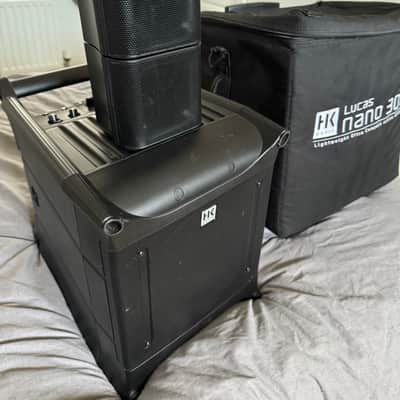 HK Audio Lucas Nano 300 Compact Stereo PA System with 3-Channel Mixer 2010s - Black image 16