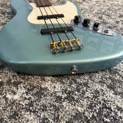 Fender Standard Jazz Bass 2002 MIM Agave Blue Rosewood FB 4-String Bass Guitar image 5