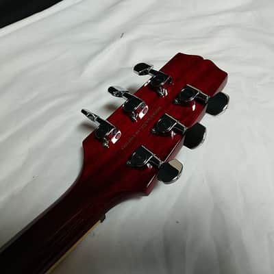 Hamer Monaco Archtop electric guitar - Cherry Sunburst Flame Maple w/ Hard Case image 7