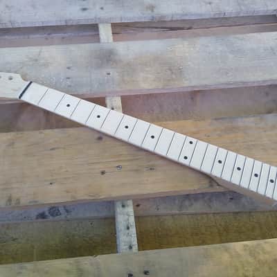 21 REVERSE STR HEAD Maple guitar neck replacement graphite nut fit oem bodies SS frets DIY Neck imagen 2
