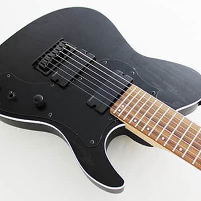 FGN Fujigen Iliad JIL72ASHDEG 2020 7-String Open Pore Black image 1