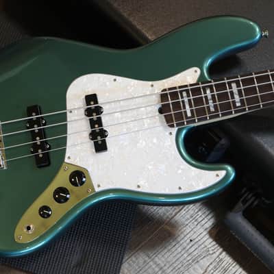 Unplayed! 2017 Fender Adam Clayton Jazz Bass Electric Bass Sherwood Metallic Green + OHSC image 3