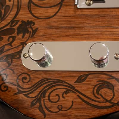 Custom T-Style Floral-carved Walnut, with case, roasted maple neck, Fender hardware, Seymour Duncan pickups 2025 - Gloss (Tru-Oil) image 7