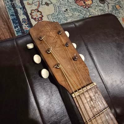1930s Kay Del Oro "Fauxbro" Resonator Acoustic Guitar w/ Case image 11