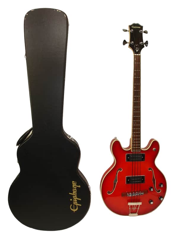 Vintage 70's Epiphone EA-260 4-String Bass Guitar, Cherryburst w/ Case image 1