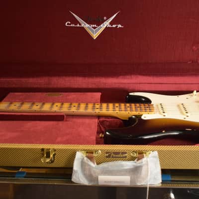 Fender Custom Shop Limited Edition '57 Strat - Relic Faded Aged 2-Color Sunburst image 12
