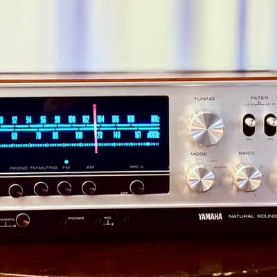 πΆβ¨ Yamaha CR-700 Vintage Receiver w/ Original Wood Case β Recap, Tuner Tested, LED Dial, Serviced/Cleaned (120V) image 3