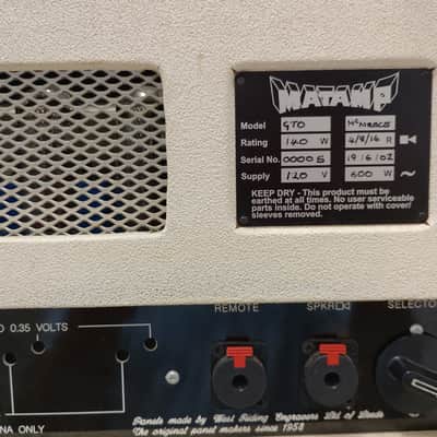 Matamp "White" GTO & 2x15 cabinet image 8