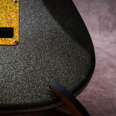 FENDER MIJ Hellecasters Limited Edition John Jorgenson Stratocaster "Black Gold Sparkle + Rosewood" (1997) image 19