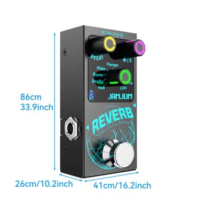 JAMJUM 9-Mode Digital Reverb Effect Pedal True Bypass, price include the import duty for US buyer image 7