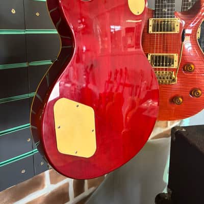 Epiphone Les Paul w/ Bigsby Transparent Red 1997 Electric Guitar image 17