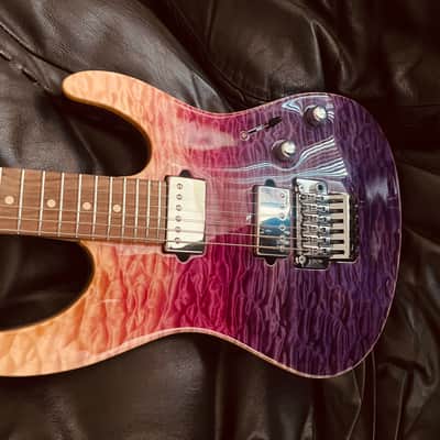 Suhr NAMM Piece Modern Carve Top Stunning Purple Gradient image 20