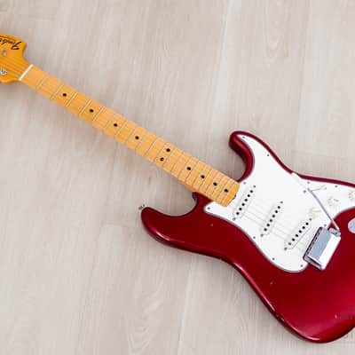 2020 Fender Custom Shop Limited Edition 1969 Stratocaster Journeyman Relic Aged Firemist Red w/ Case, COA, Tags image 12