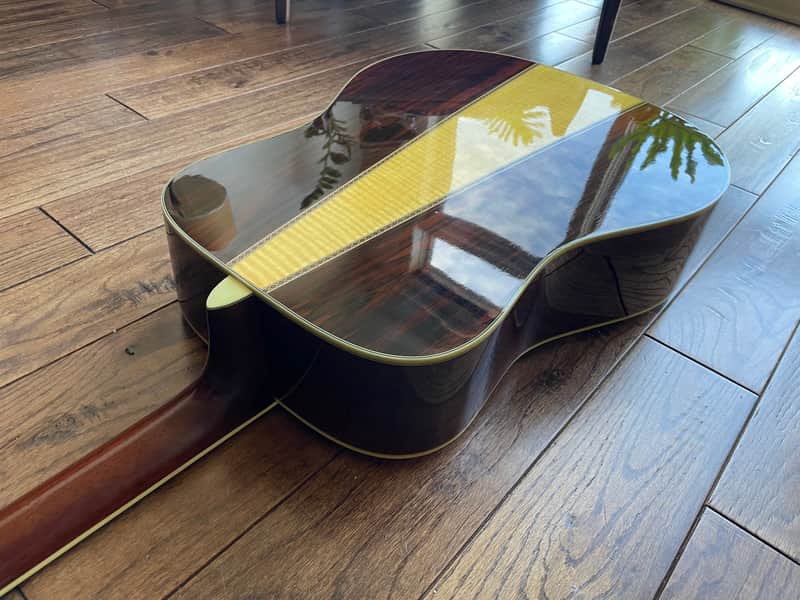 Vintage 1980s Morris TF-801 Acoustic Dreadnaught Guitar D45 MIJ