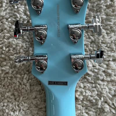 D'Angelico Premier DC Semi Hollow Electric Guitar, Sky Blue DAPDCSKBCS image 8