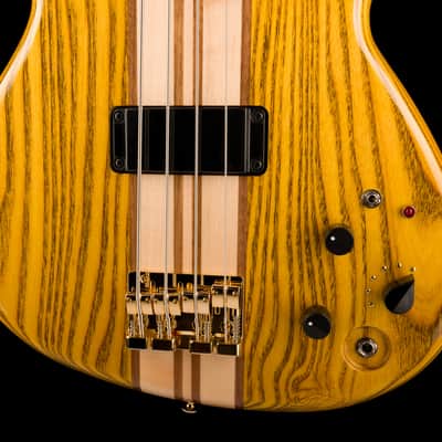 Aria Pro II SB-1000 Reissue 4-String Electric Bass Guitar Made in Japan Oak Natural with Gig Bag image 5