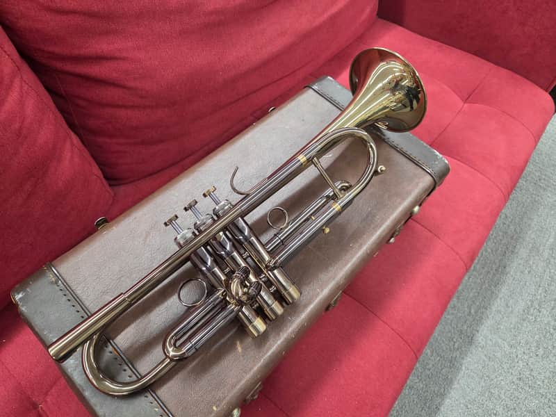Monette Style Trumpet ( Copy) Refinished - Smoke Black Brass image 1