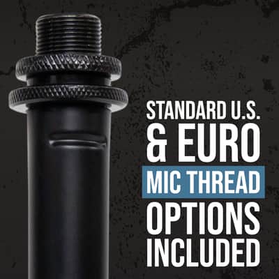 B-Stock Shure by Gator Round Base Desktop Mic Stand with Standard Height-Adjustable Twist Clutch and 6" Base; (SH-DESKTOP1) image 3