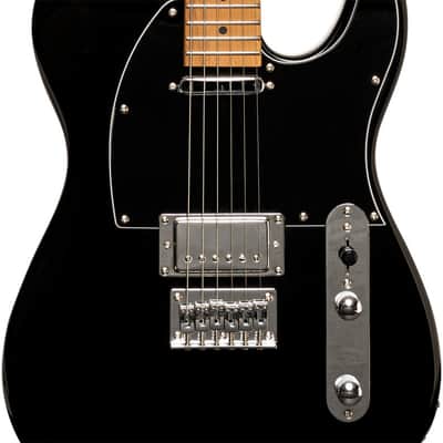 Stagg Vintage T Plus Series Electric Guitar - Black Finish with Alnico Pickups and Push-Pull Splitting image 5
