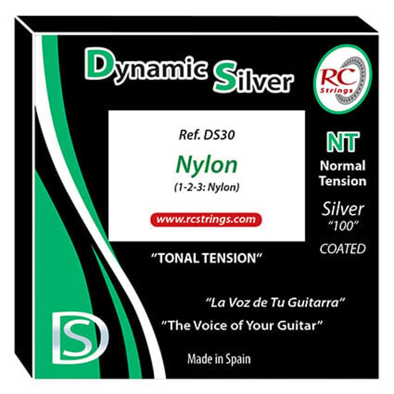 RC STRINGS DS30 Dynamic Silver Nylon NT Corde per Chitarra Classica image 1